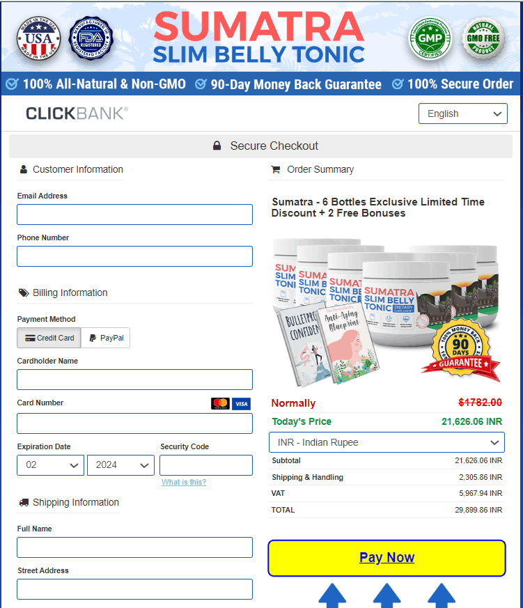 Sumatra Slim Belly Tonic-Secure-Checkout